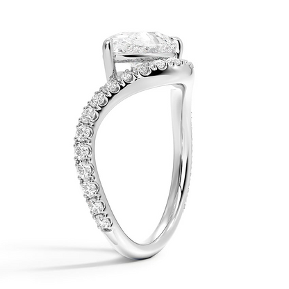 2 CT Lab Grown Diamond 3/4 Eternity Engagement Ring