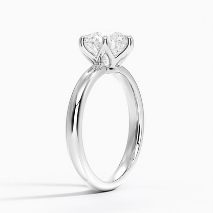 2 CT Lab Grown Diamond Solitaire Engagement Ring