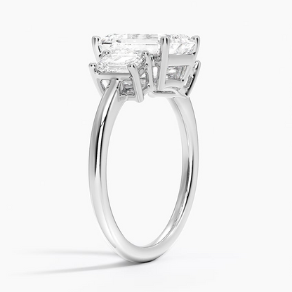 2 CT Lab Grwon Diamond 3 Stone Engagement Ring
