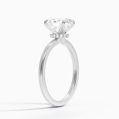 2 CT Solid Yellow Lab Grown Diamond Solitaire Engagement Ring