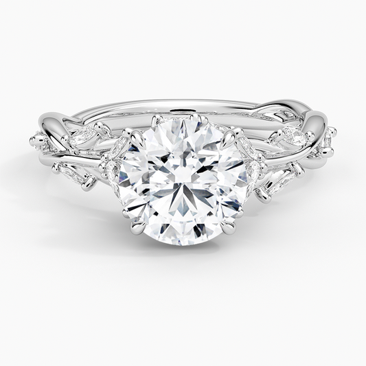 2 CT Lab Grown Diamond 18K Gold Lab Grown Engagement Ring