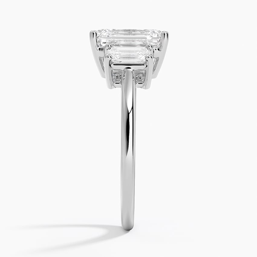 2 CT Lab Grwon Diamond 3 Stone Engagement Ring