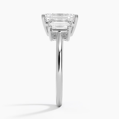 2 CT Lab Grwon Diamond 3 Stone Engagement Ring
