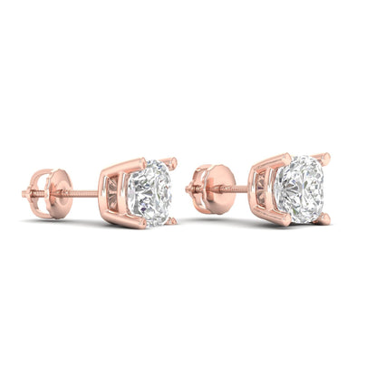 10 CTW Lab Grown Diamond Classic Cushion Stud Earring