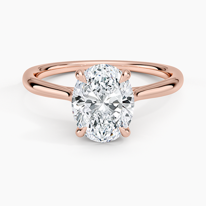2 CT Lab Grown Diamond  Solitaire Engagement Ring