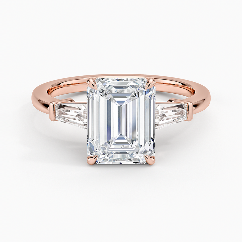 2 CT Emerald Lab Grown Diamond Cluster Engagement Ring