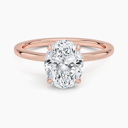 2 CT Solid Yellow Lab Grown Diamond Solitaire Engagement Ring