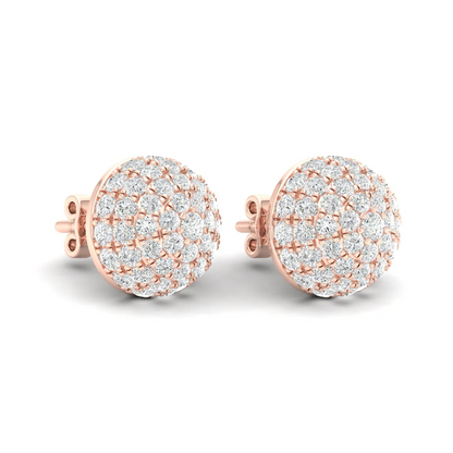 2.12 CTW Lab Grown Diamond Dome Stud Earring