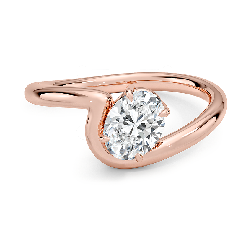 2 CT Oval Cut Labgrown Diamond Solitaire Engagment Ring