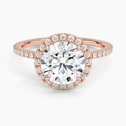 2 CT Halo Lab Grown Diamond 3/4 Eternity Ring
