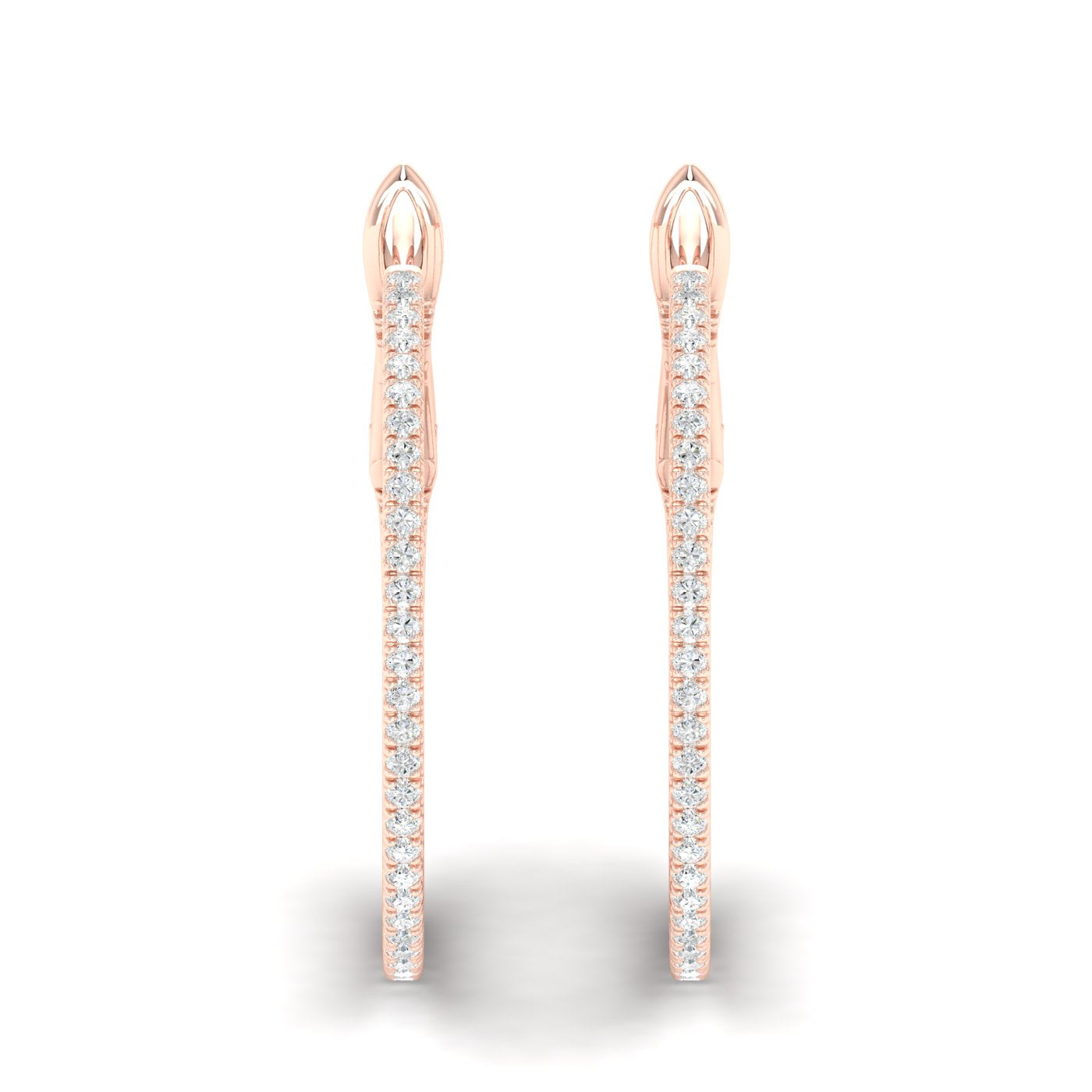 0.30 CTW Lab Grown Diamond Small Hoop Earring