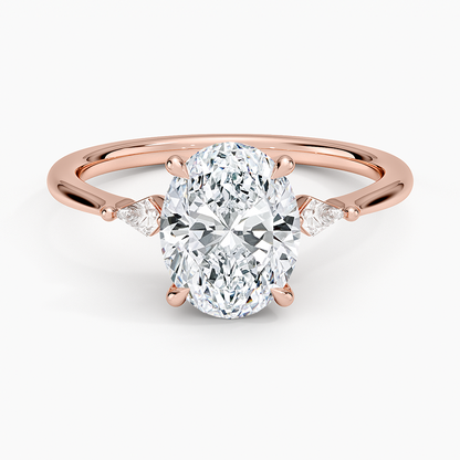 2 CT Lab Grown Diamond 18KT Gold Engagement Ring