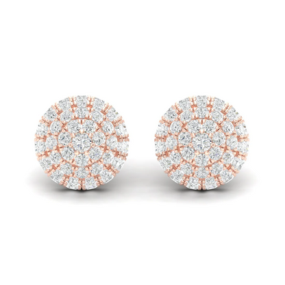 2.12 CTW Lab Grown Diamond Dome Stud Earring