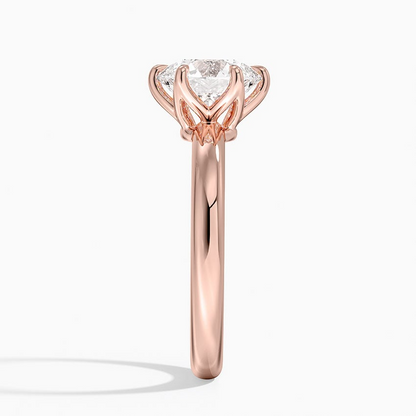 2 CT Lab Grown Diamond Solitaire Engagement Ring