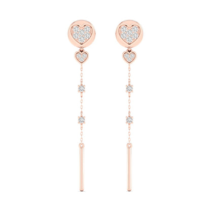 0.230 CTW Lab Grown Diamond Unique Design Drop Earring