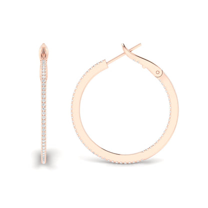 0.40 CTW Lab Grown Diamond Hoop Earring