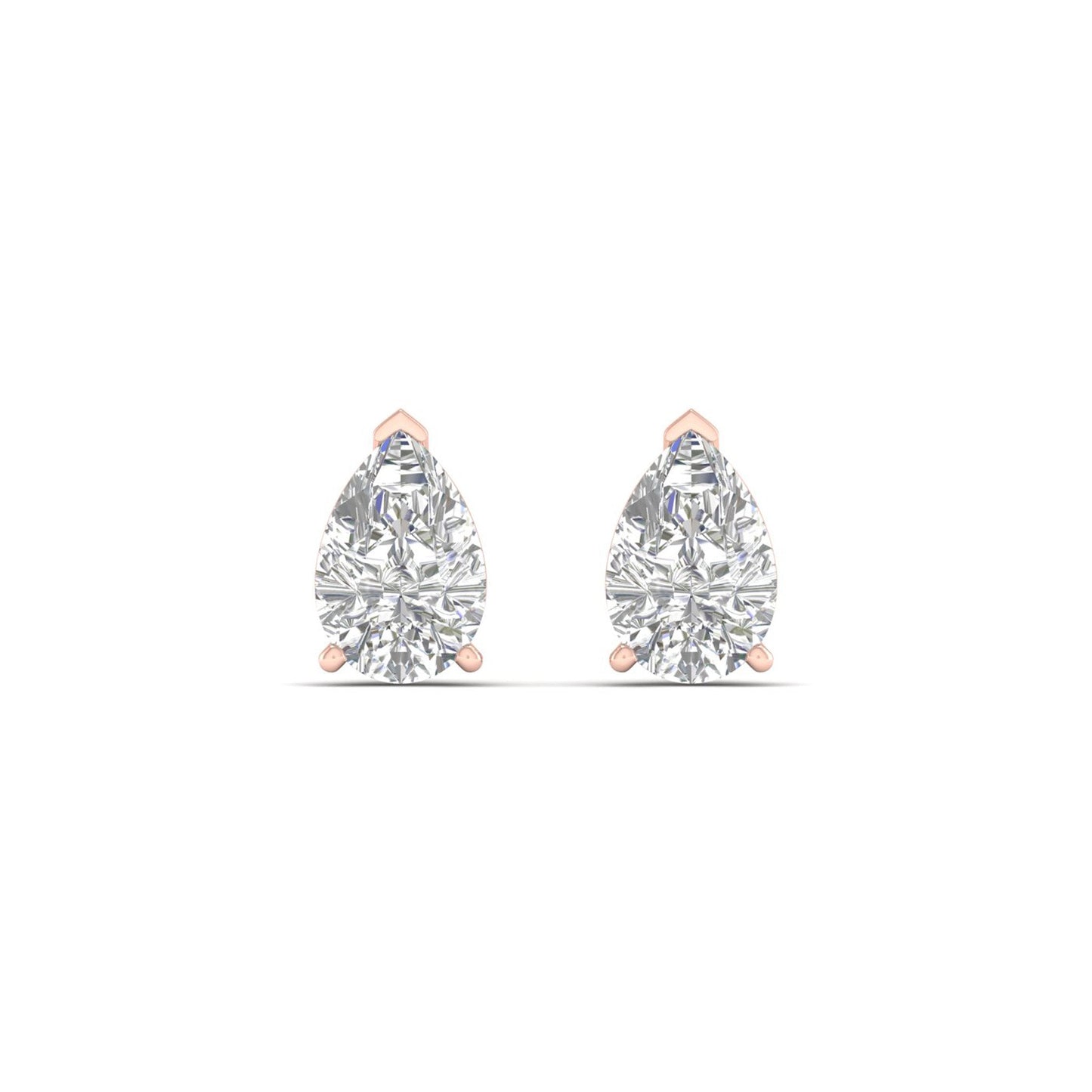 1.50 CTW Lab Grown Diamond Classic Pear Stud Earring