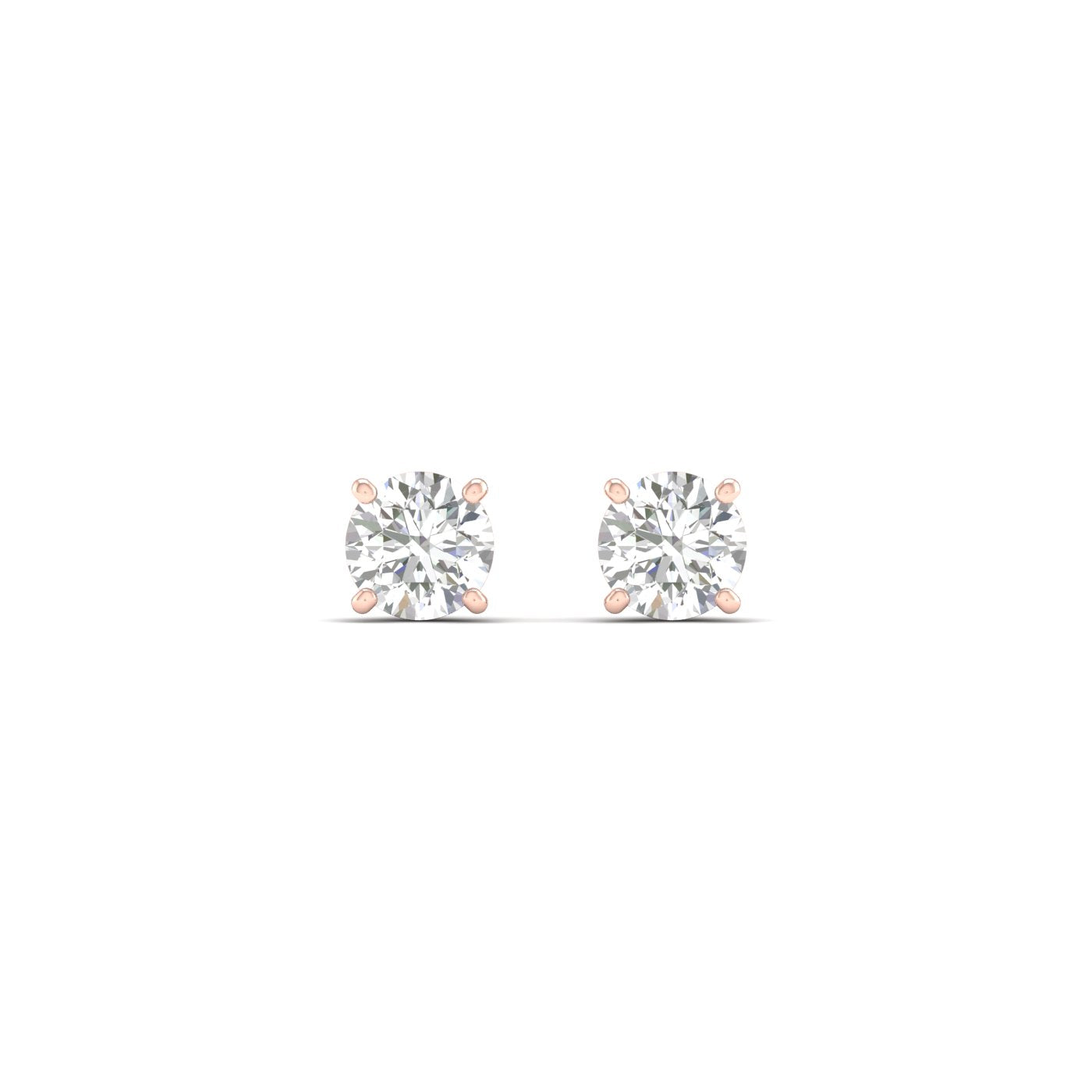 0.50 CTW  Lab Grown Diamond Solitaire Small Stud Earring
