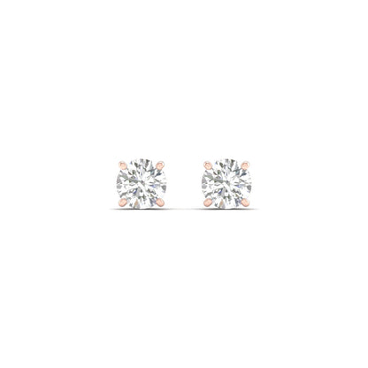 0.50 CTW  Lab Grown Diamond Solitaire Small Stud Earring