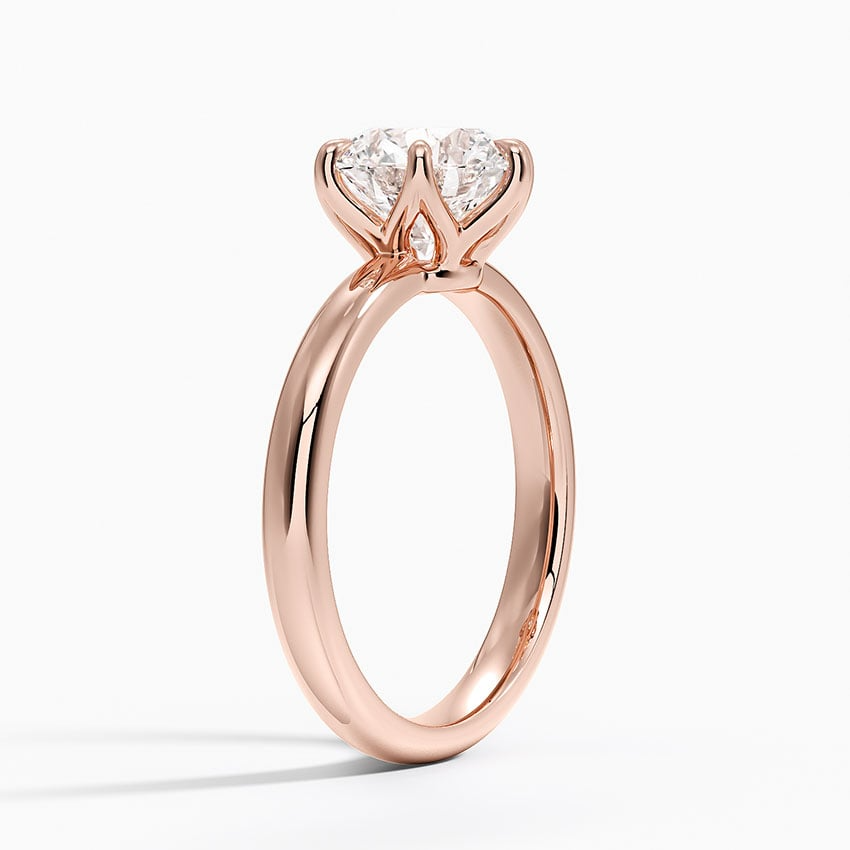 2 CT Lab Grown Diamond Solitaire Engagement Ring