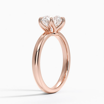 2 CT Lab Grown Diamond Solitaire Engagement Ring
