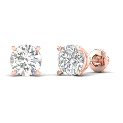 9 CTW Lab Grown Diamond Dainty Stud Earring