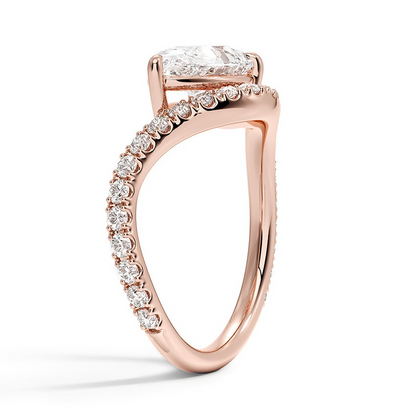 2 CT Lab Grown Diamond 3/4 Eternity Engagement Ring