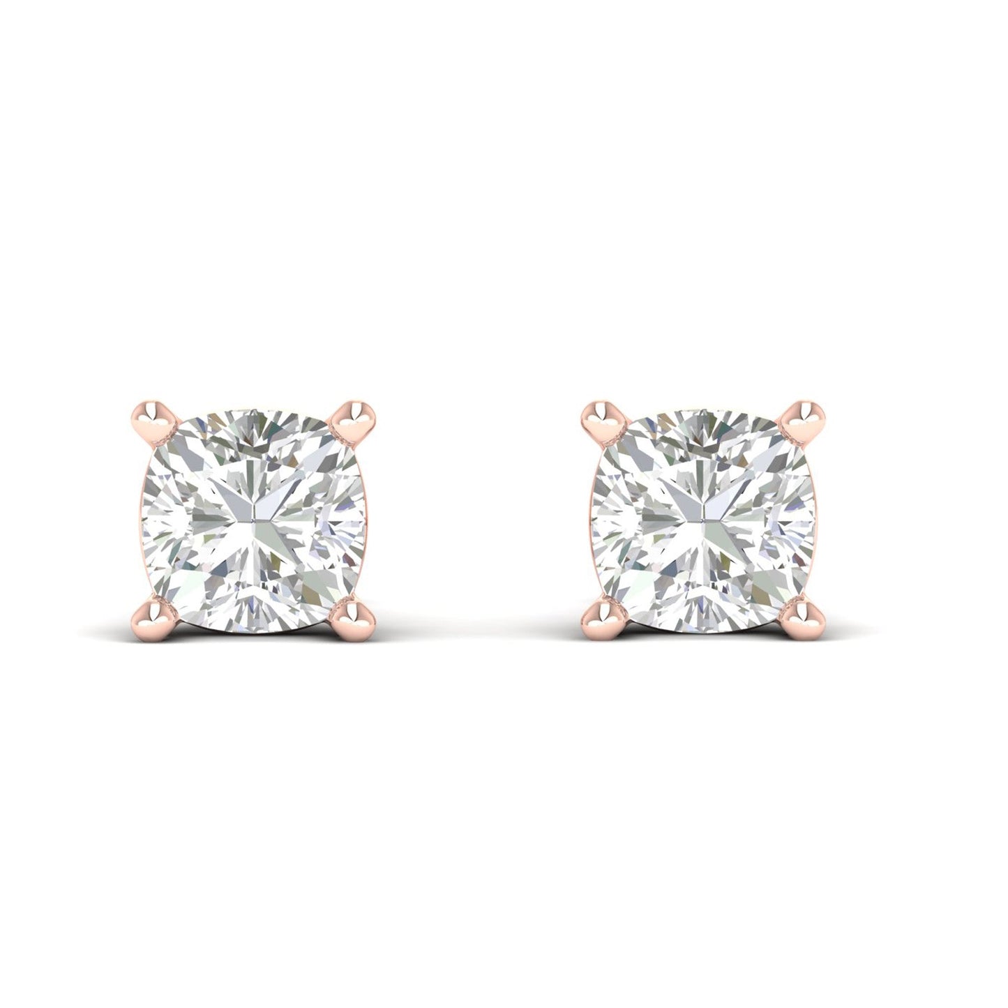 10 CTW Lab Grown Diamond Classic Cushion Stud Earring