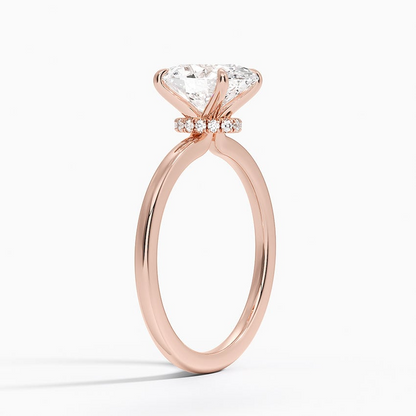 2 CT Solid Yellow Lab Grown Diamond Solitaire Engagement Ring