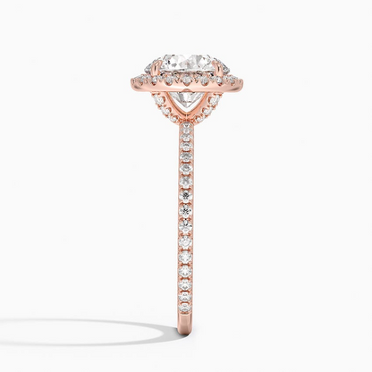2 CT Halo Lab Grown Diamond 3/4 Eternity Ring