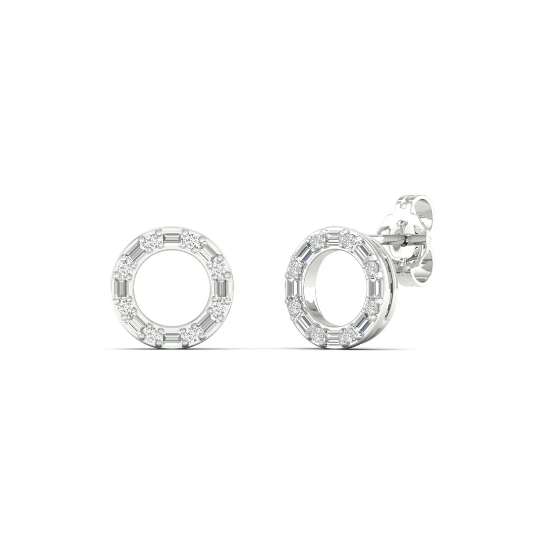 0.25 CTW Lab Grown Diamond Circle Stud Earring