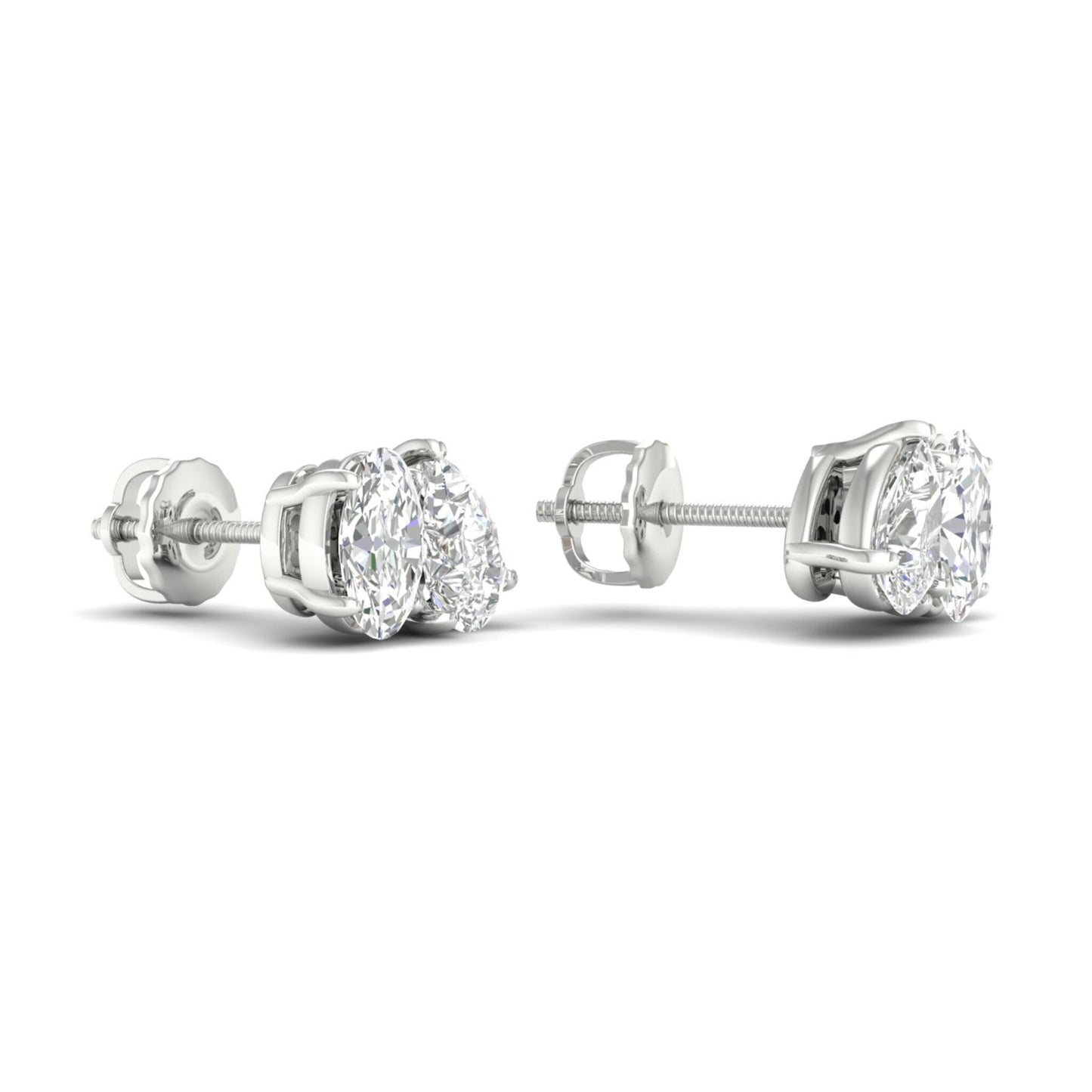 1.50 CTW Lab Grown Diamond Toi At Moi Stud Earring