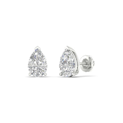 1.50 CTW Lab Grown Diamond Classic Pear Stud Earring