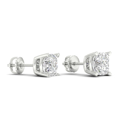 10 CTW Lab Grown Diamond Classic Cushion Stud Earring