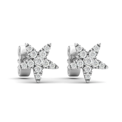 0.16 CTW Lab Grown Diamond Star Shape Stud Earring