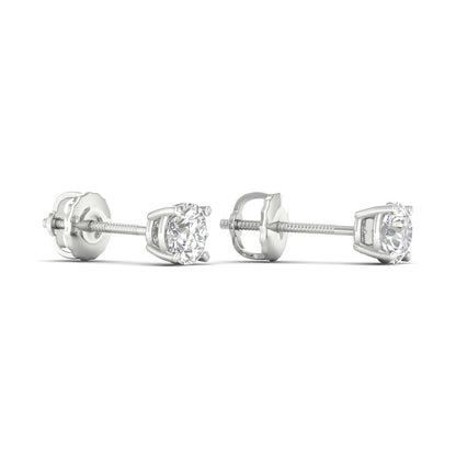 0.50 CTW  Lab Grown Diamond Solitaire Small Stud Earring