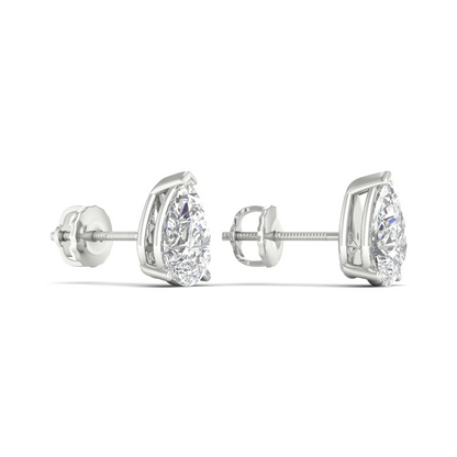 1.50 CTW Lab Grown Diamond Classic Pear Stud Earring