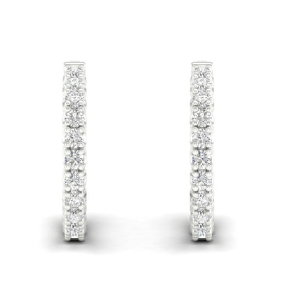 4 CTW Lab Grown Diamond Classic Small Hoop Earring