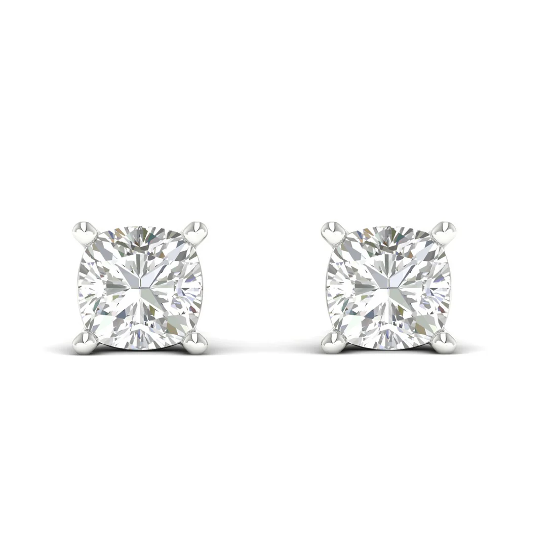 10 CTW Lab Grown Diamond Classic Cushion Stud Earring