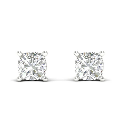 10 CTW Lab Grown Diamond Classic Cushion Stud Earring