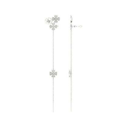 0.30 CTW Lab Grown Diamond Floral Spark Drop Earring