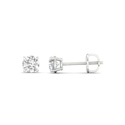 0.50 CTW  Lab Grown Diamond Solitaire Small Stud Earring