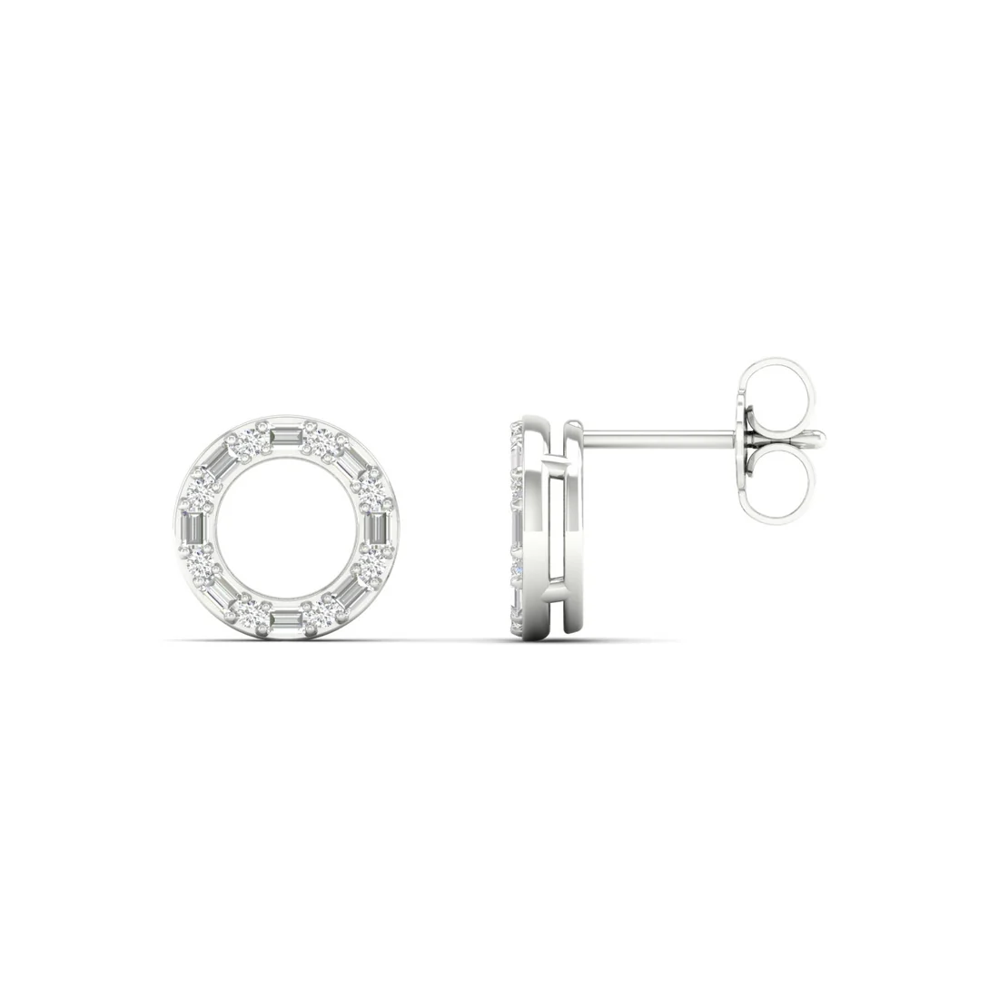 0.25 CTW Lab Grown Diamond Circle Stud Earring