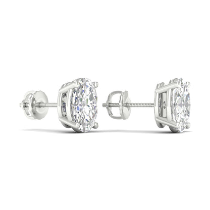 3 CTW Lab Grown Diamond Oval Shape Stud Earring