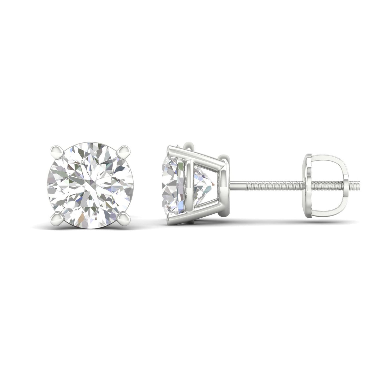 9 CTW Lab Grown Diamond Dainty Stud Earring