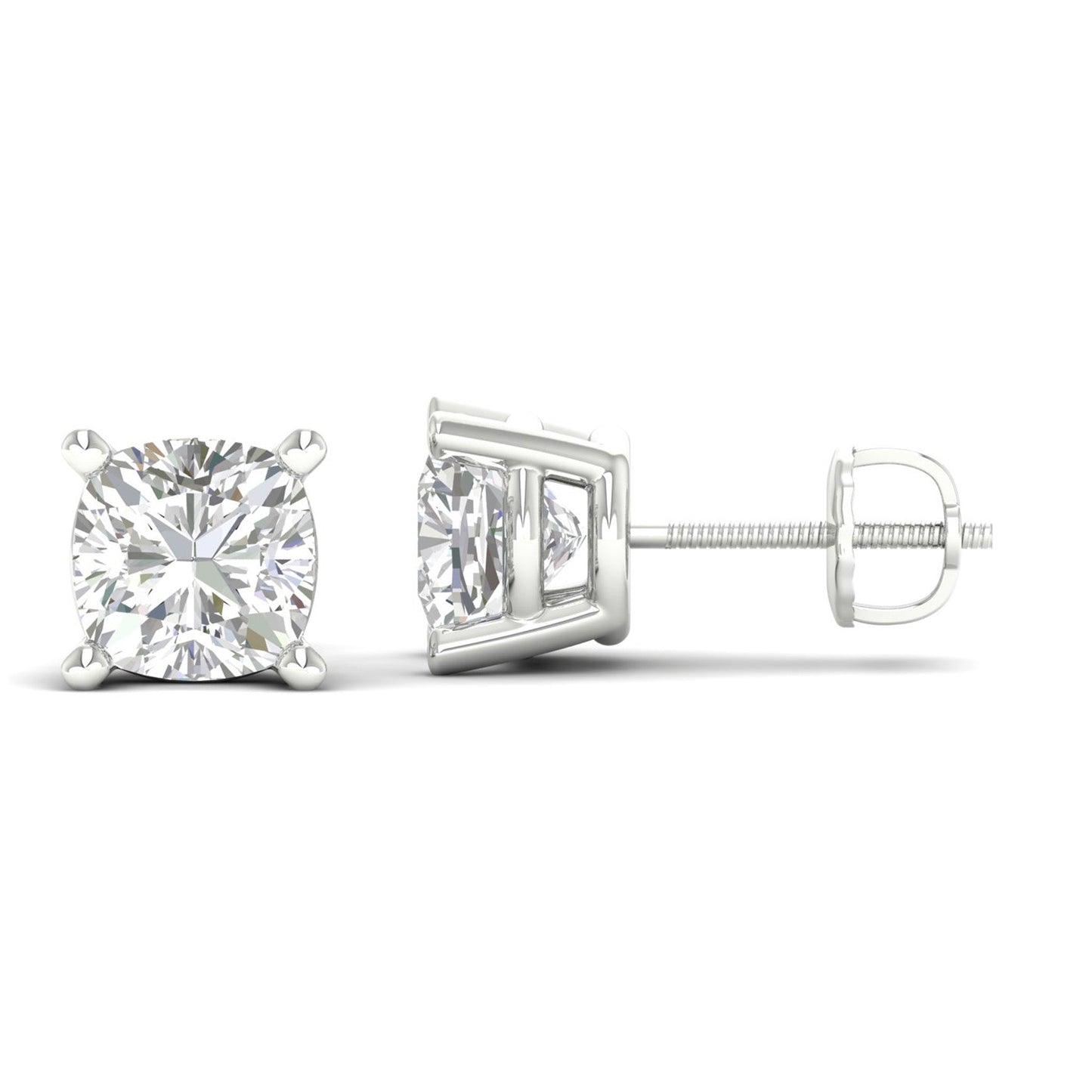 10 CTW Lab Grown Diamond Classic Cushion Stud Earring