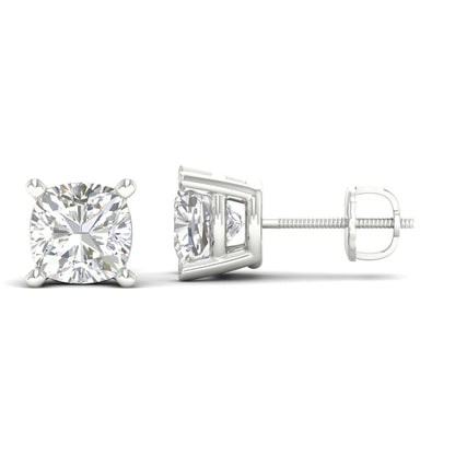 10 CTW Lab Grown Diamond Classic Cushion Stud Earring