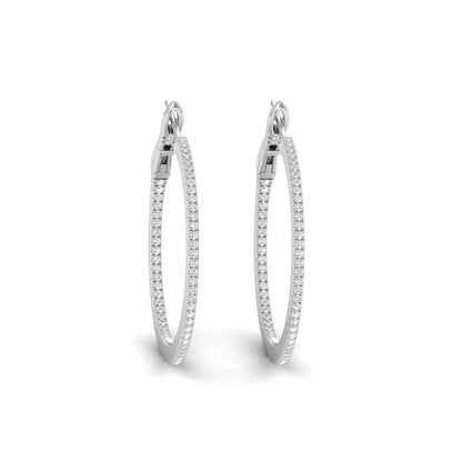 0.40 CTW Lab Grown Diamond Hoop Earring