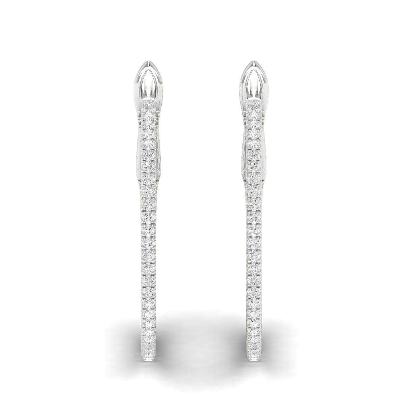 0.30 CTW Lab Grown Diamond Small Hoop Earring