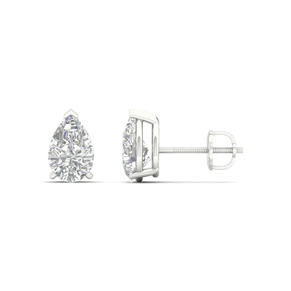 1.50 CTW Lab Grown Diamond Classic Pear Stud Earring